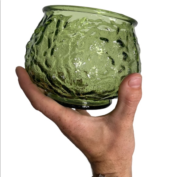 E O Brody Co. G101 Vintage Green Dépression Era Glass Bowl - Cleveland, OH USA - Picture 2 of 4